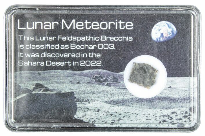 Polished Lunar Meteorite Slice ( g) - Bechar #288375